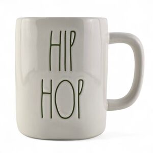 NWT Rae Dunn Artisan Collection Large Letters Hip Hop Coffee White Large Mug
